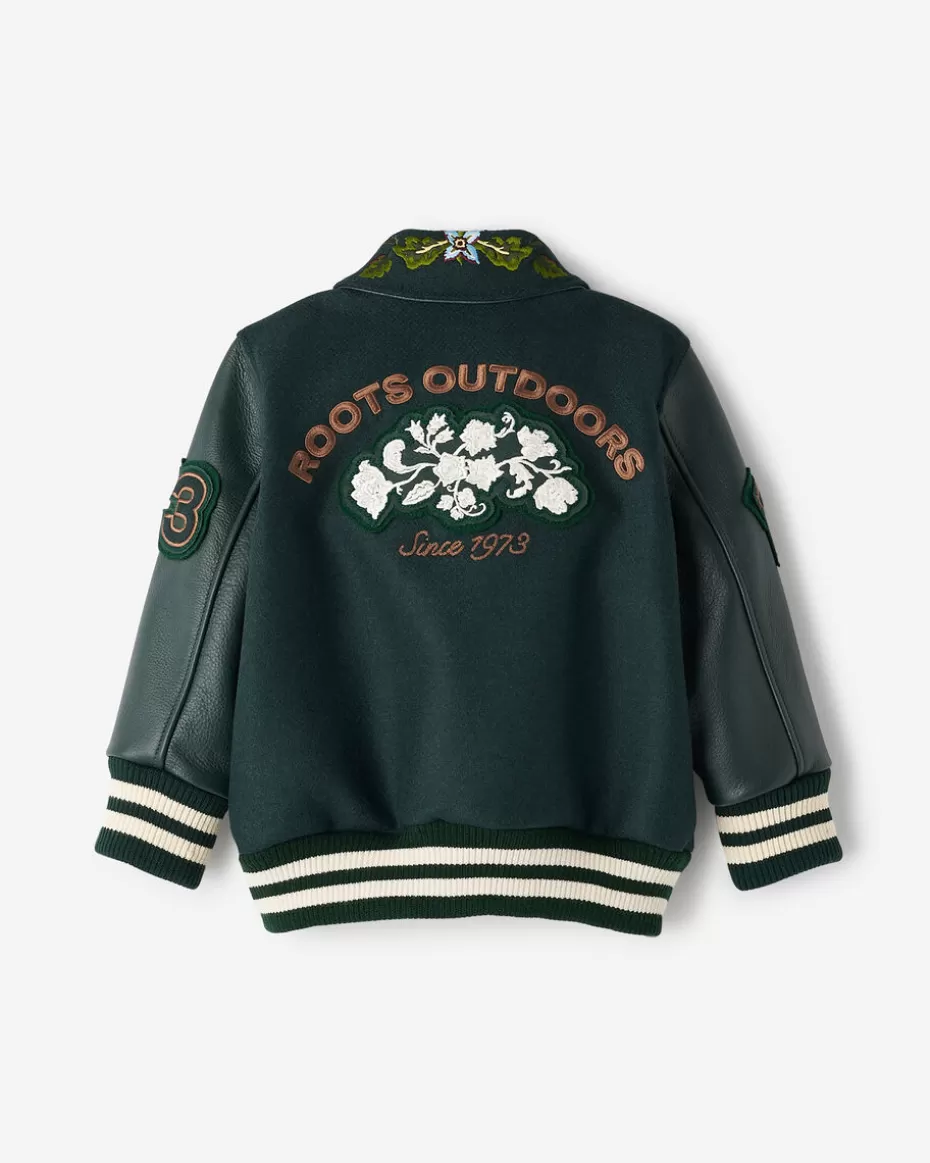 Fashion Roots Toddler Signature Varsity Jacket VARSITY GREEN/GREEN