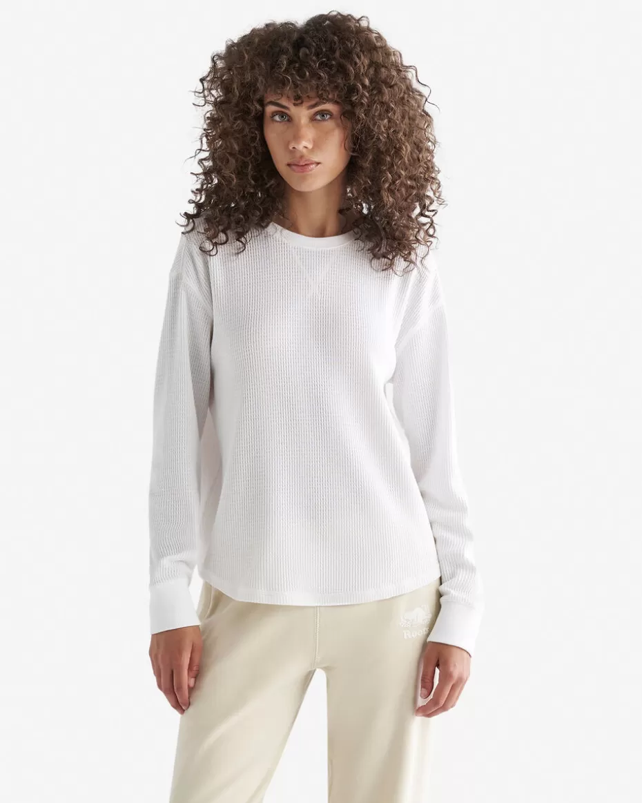 Hot Roots Waffle Long Sleeve Top