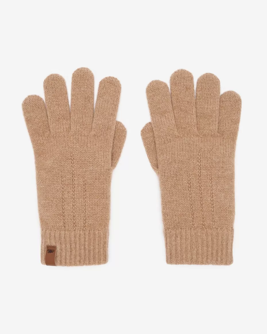 Discount Roots Womens Merino Wool Knit Glove CAMEL MIX