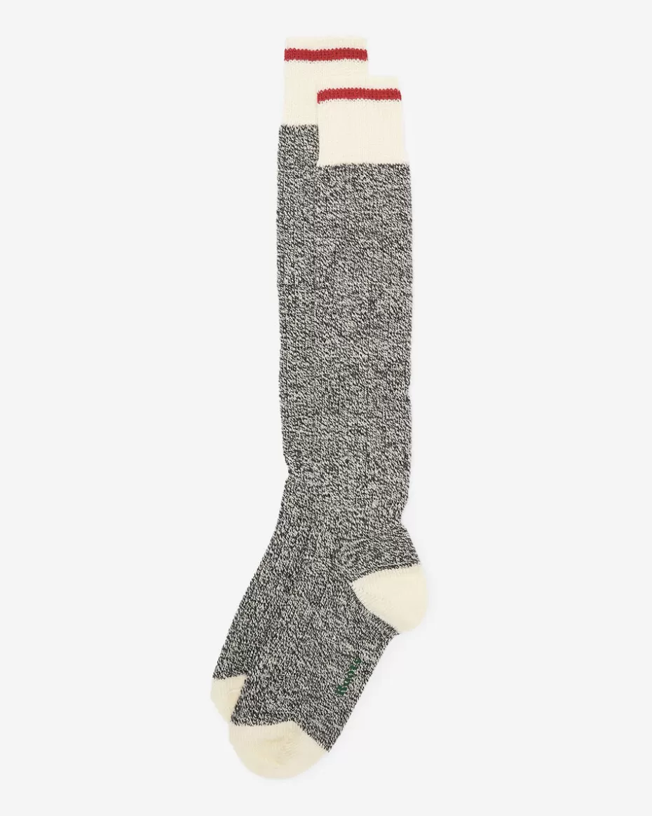 Cheap Roots Womens Warm Cabin Knee Sock GREY OAT MIX